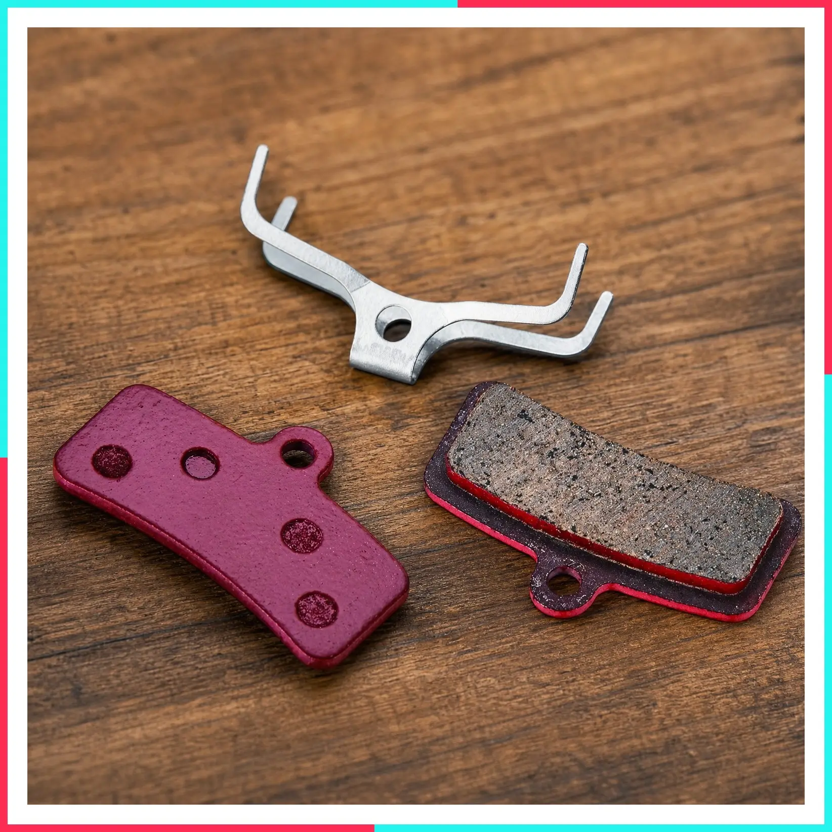 Performance 4-Piston Bicycle Brake Pads | One Pair | Compatible with All 4-Piston Brakes | Caliper Spring Included