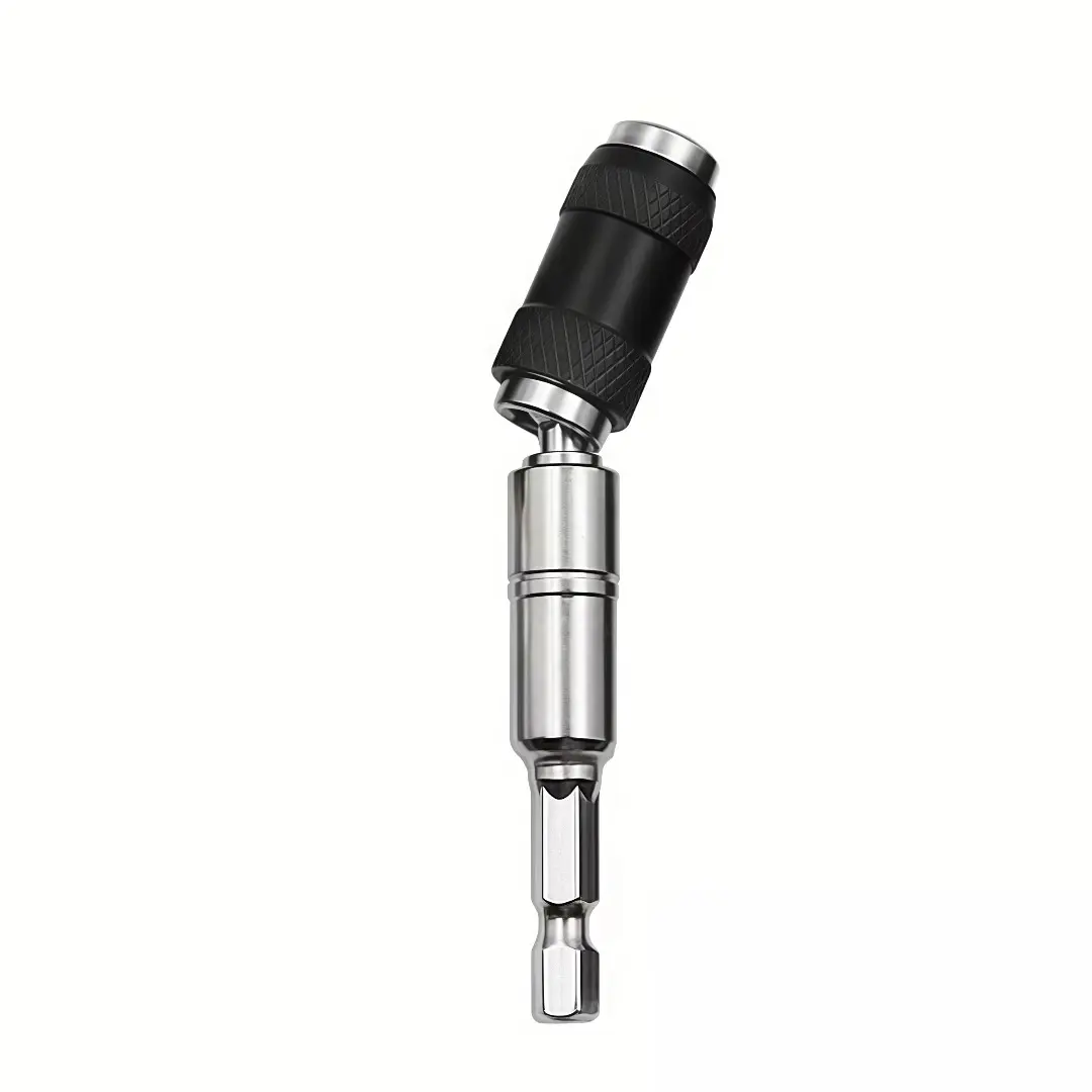 1pcs Hex Magnetic Screwdriver Bit Drill Chuck Extension Rod Quick Change Holder Silver Color, Manual Tool Drilling Accessory Access To Tight Spaces, Quality Construction
