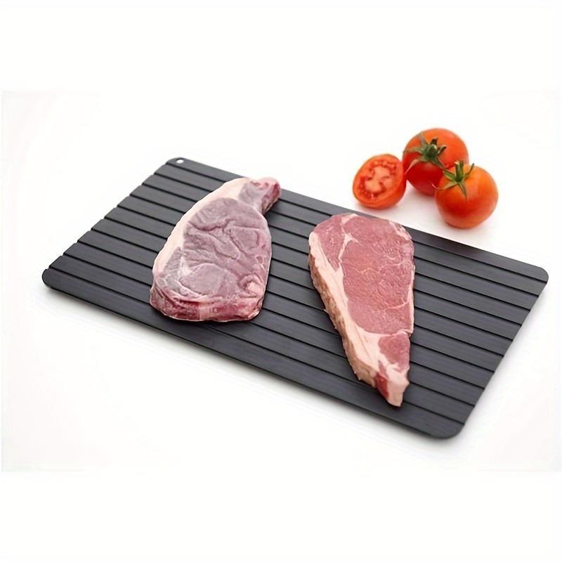 Quick Thawing Plate, 1 Count Aluminum Alloy Quick Thawing Board, Cooking Gadgets for Defrosting Frozen Meat & Food