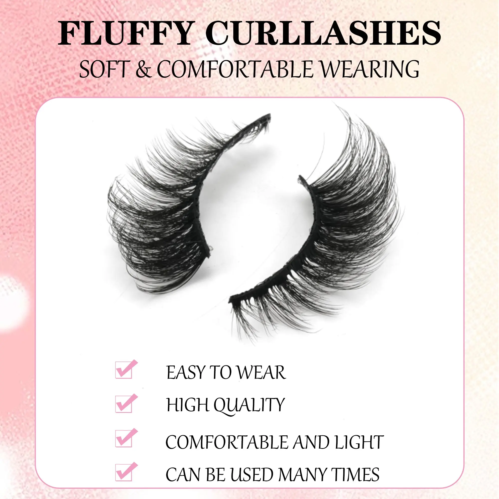 14 Pairs Messy Natural Cat Eye Eyelashes, Transparent Slender Full Strips, Soft Realistic False Eyelashes, Cat Eye Look