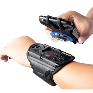 Running Phone Holder Armband for Phone, Detachable & 360°Rotated Sports Armband with Key Pocket for iPhone 16/15/14/13 Pro/12 Pro/XS/XR/8/7/6s Plus, for Samsung Galaxy 4''-6.5'' Cellphone