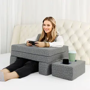 Extra Large Arm Rest Pillow, 1 Set Free Combination Reading Working Playing Gaming Foam Bed Rest Pillow, Multifunctional Rest Pillow for Bed Floor Sofa Dormitory Office Living Room Home Hotel Balcony