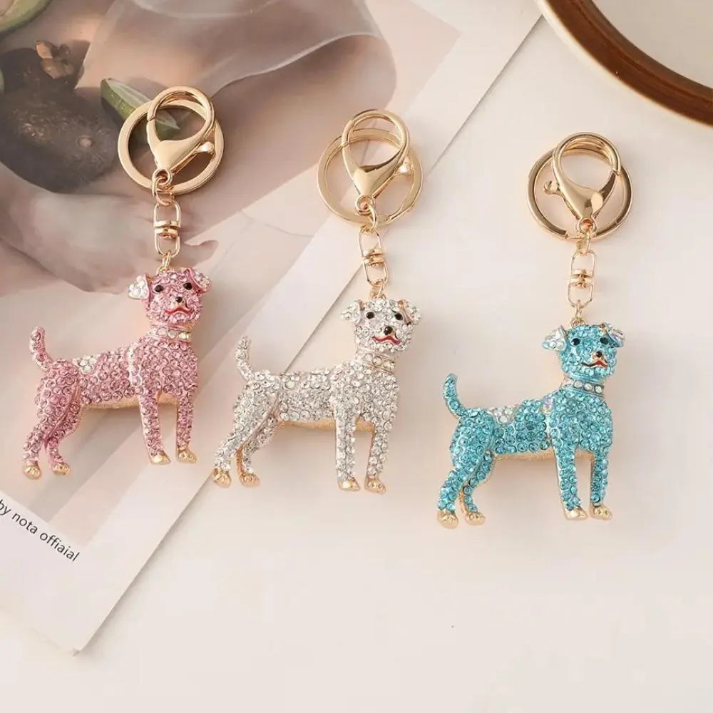 Iridescent Poodle Bag Charm, Scratch Proof Polished Alloy Keychain with a Shifting Glow for Outdoor Backpacks & Luggage, Poodle Shape, Glamorous, Miniature, Holographic, Lobster Claw