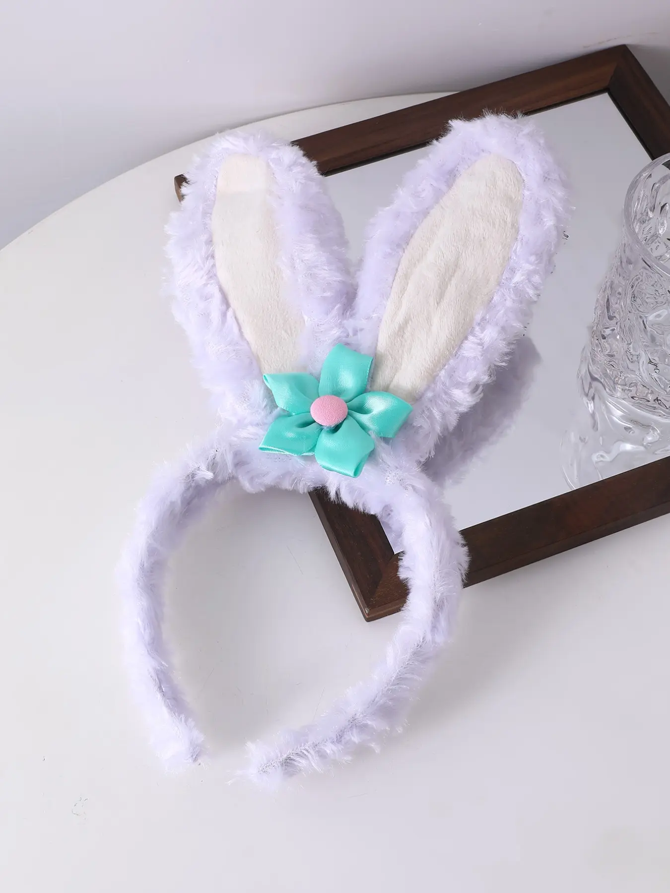 Cute Cartoon Strawberry Flower Rabbit Ear Design Headband, Sweet Fashion Hair Accessories for Women & Girls, Lovely Hairwear for Daily Used