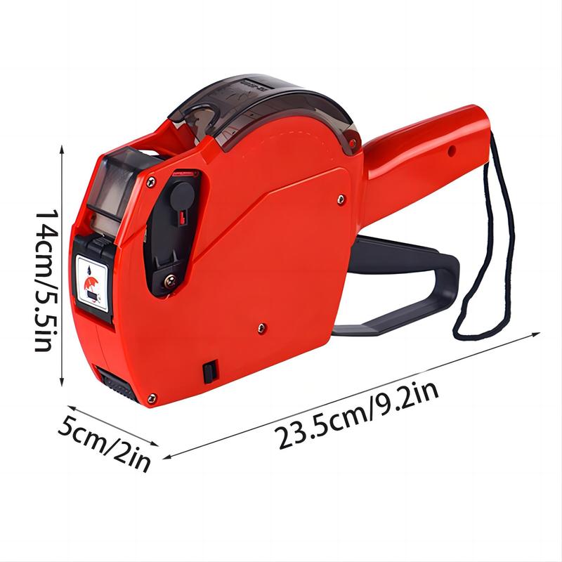 Price Tagger Kit, 1 Set Price Tag Gun with 5000 Blank White Labels & 3 Ink Refills, Label Maker for Office, Retail, Garage, Moving