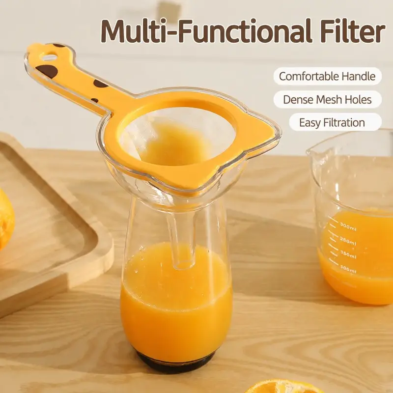 Fine mesh strainer with versatile functions. Perfect for straining coffee, tea and sifting flour. It is an ideal kitchen tool for cooking and food preparation.