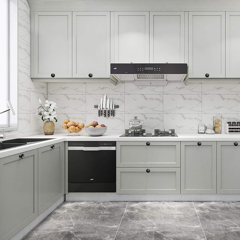 10 count Cabinet Knobs for Dresser Drawers1.2 Inch  and Elegant Matte Black Round Cabinet KnobsModern Single Hole Single Zinc Alloy HandleDrawer PullsDresser Door Knobs