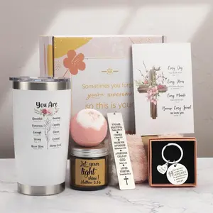 Christian Gifts For Women, Religious , Christian  Day Gifts For Women Faith, Birthday & Inspirational  Present For Mom, Bestie, Bff, Sister With  Set, Tumbler, Candle, Socks