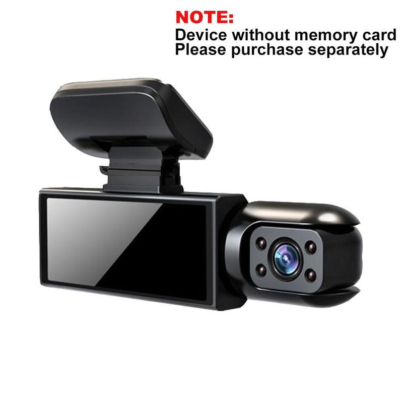 HD 1080P Car Dash Camera with 3.16 Inch IPS Screen, Front & Interior Dual-Lens Traffic recorder with Night Vision, Car Dashboard Wide Angle Driving Recorder, G Sensor, Loop Recording for Universal Car Camera, Car Dashcam