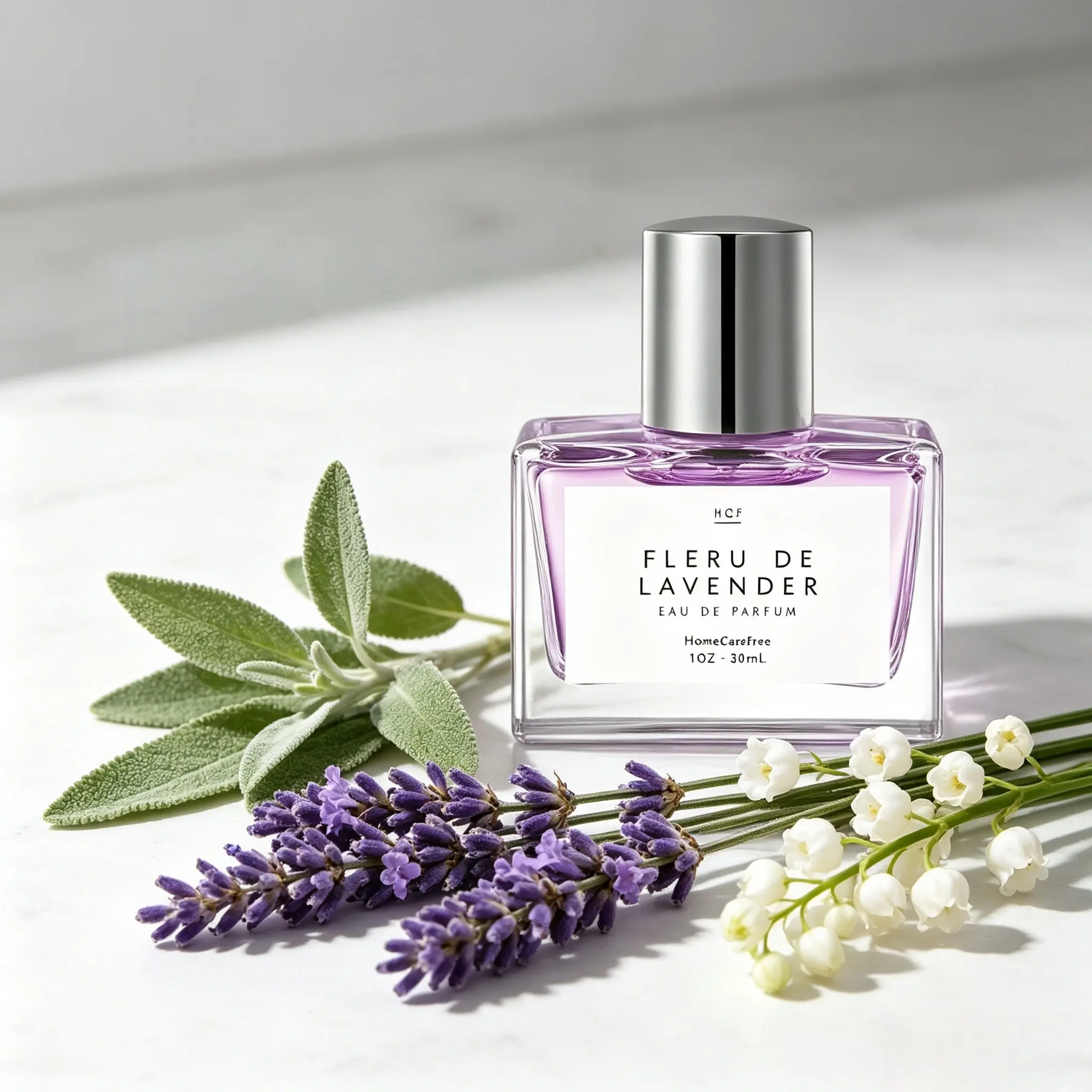 Women's Lavender Concentrated Perfume 30ML, Long-Lasting Fresh Floral Scent, Portable Travel Spray, Elegant Fragrance Gift Box, Ideal for Daily Use