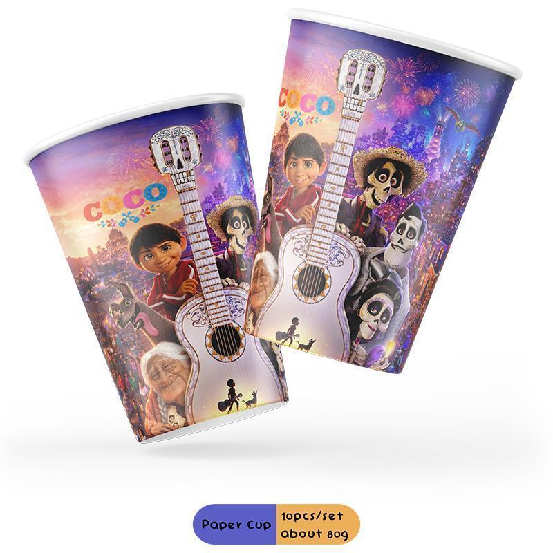 Cartoon Musical Coco Theme Party Supplies Girls Birthday Party DecorationDisposable Party Pack Various combinations of choice