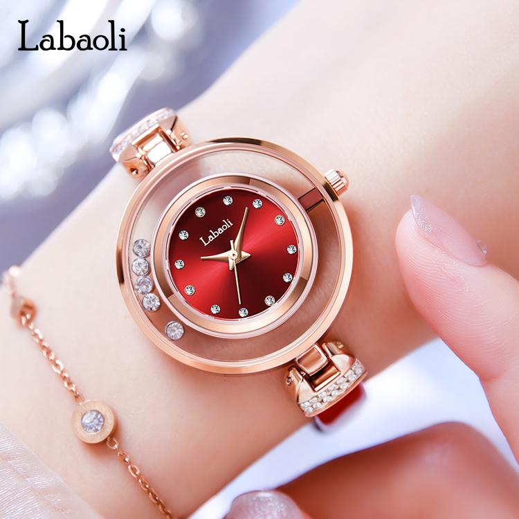 【Labaoli】 Axiom Collection Astral Gyre Women's Watch – Rotating Crystal Bezel, Elegant Jewelry Style, Quartz Dress Watch