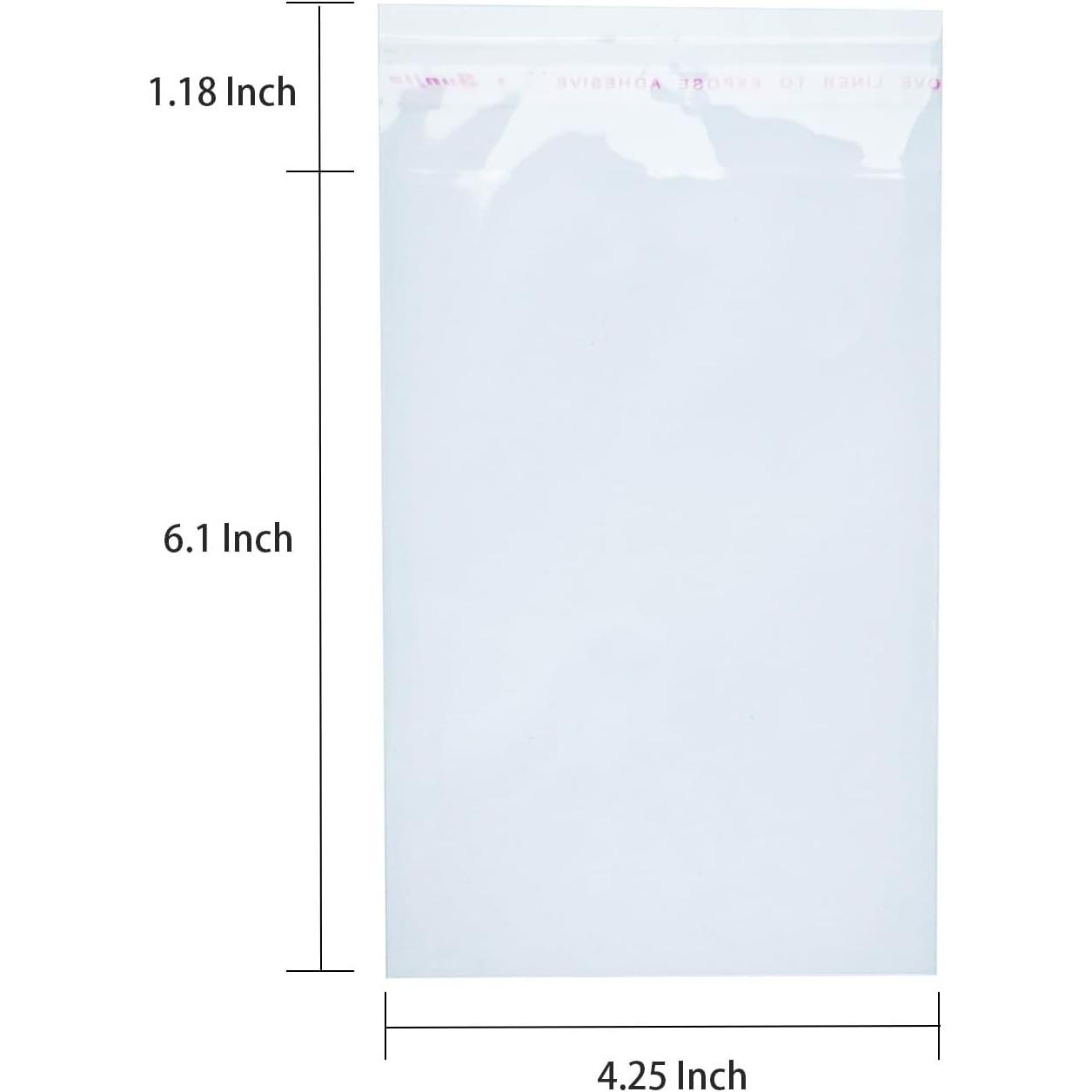 200 count 4 x 6 Inch Clear Cellophane Cello Bags Thick 1.6-Mil Fits 4X6  Prints Photos Cards Candy Cookie Clear Plastic Sleeves - TikTok Shop