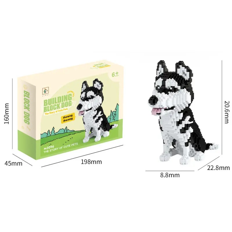 Cute Dog & Animal Series Micro-Block Gift Set