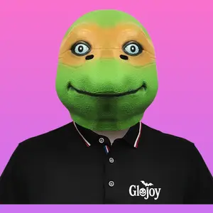 Cute Turtle Funny Animal Latex Head Mask Halloween Cosplay Party Prop