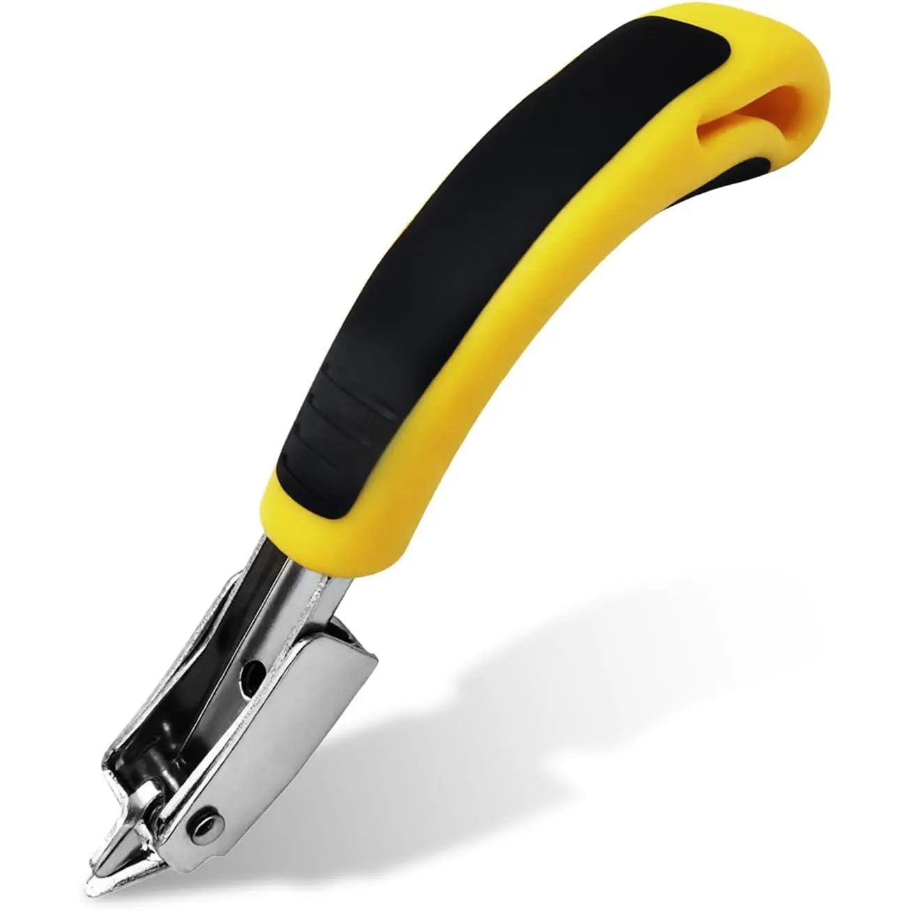 Staple Remover, Heavy Duty Staple Remover Tool,Upholstery Stapler Remover for Carpet,,Floor, Furniture, Construction, Industrial Staple Lifter Removes Flooring, Carton Box (Yellow)