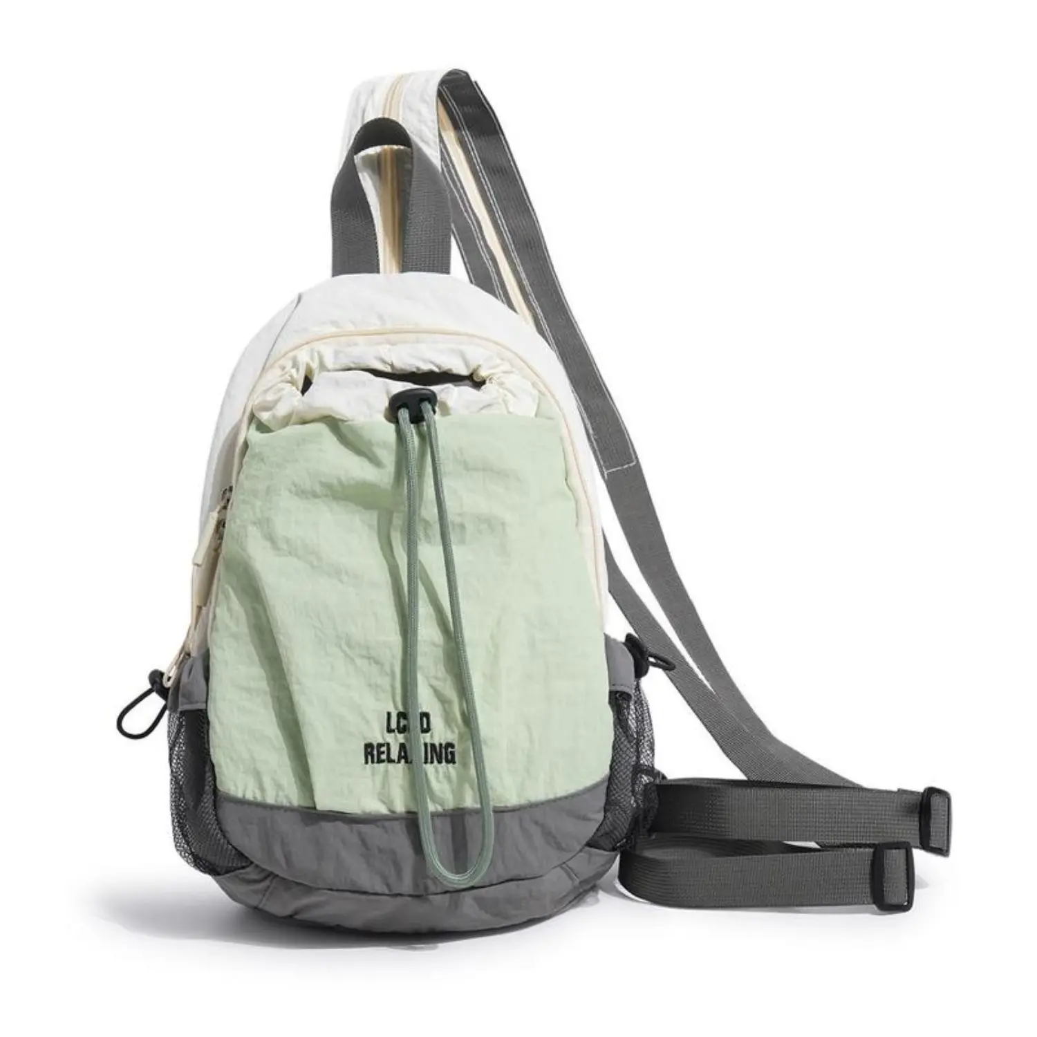Waterproof Nylon Color Block Mini Backpack, Unisex Lightweight Small Sports Pack Daypack for Men Women, Adjustable Straps Compact Rucksack, Outdoor Hiking Travel Camping Gear