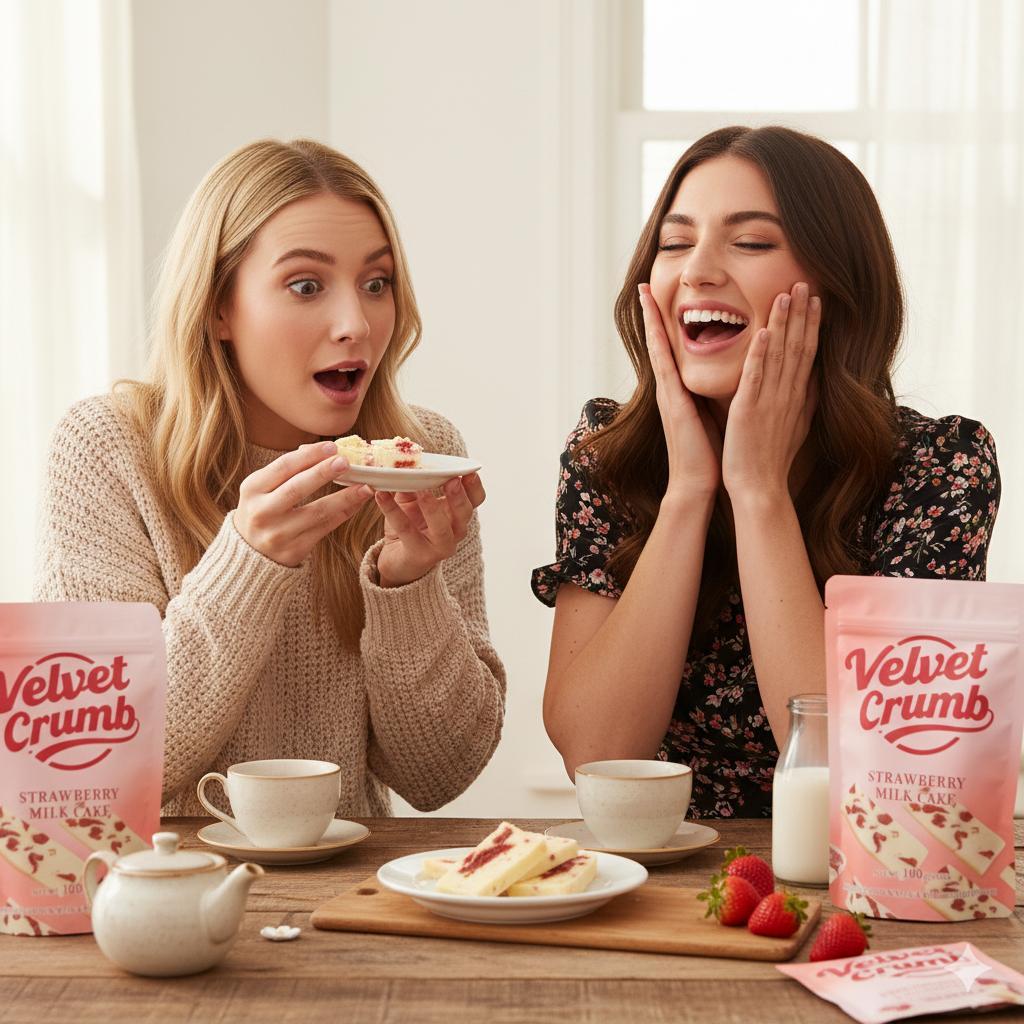 Strawberry Nougat Candy, Soft Milk Nougat with Real Strawberry Flavor, Chewy Gourmet Candy Snack, Individually Wrapped Sweets, Perfect Gift & Snack (3.53oz, 3 Pack)