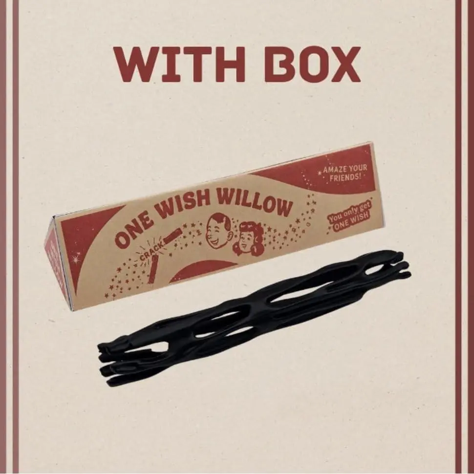 2PCS One Wish Willow Stick and Box 3D Printed Wishstick, can Break Magic Lucky Ornament