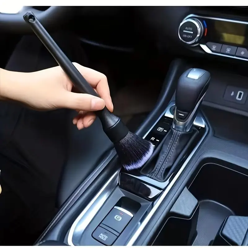 Car Interior Detailing Brush, Soft Bristle Cleaning Brush, Motorcycle Car Cleaning Tool, Auto Detail Dash Duster Brush, Car Detailing Tools, 1pcs