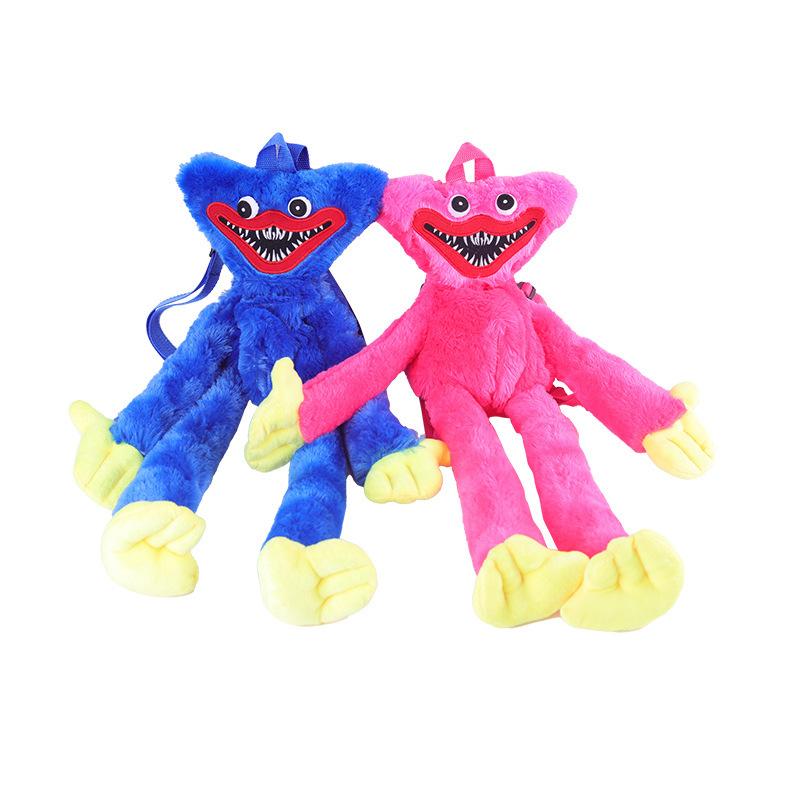 60cm Huggy Wuggy Plush Doll Backpack, Soft Poppy Playtime Plush Bag, Cartoon Monster Backpack for Kids, Perfect for School, Travel & Cosplay