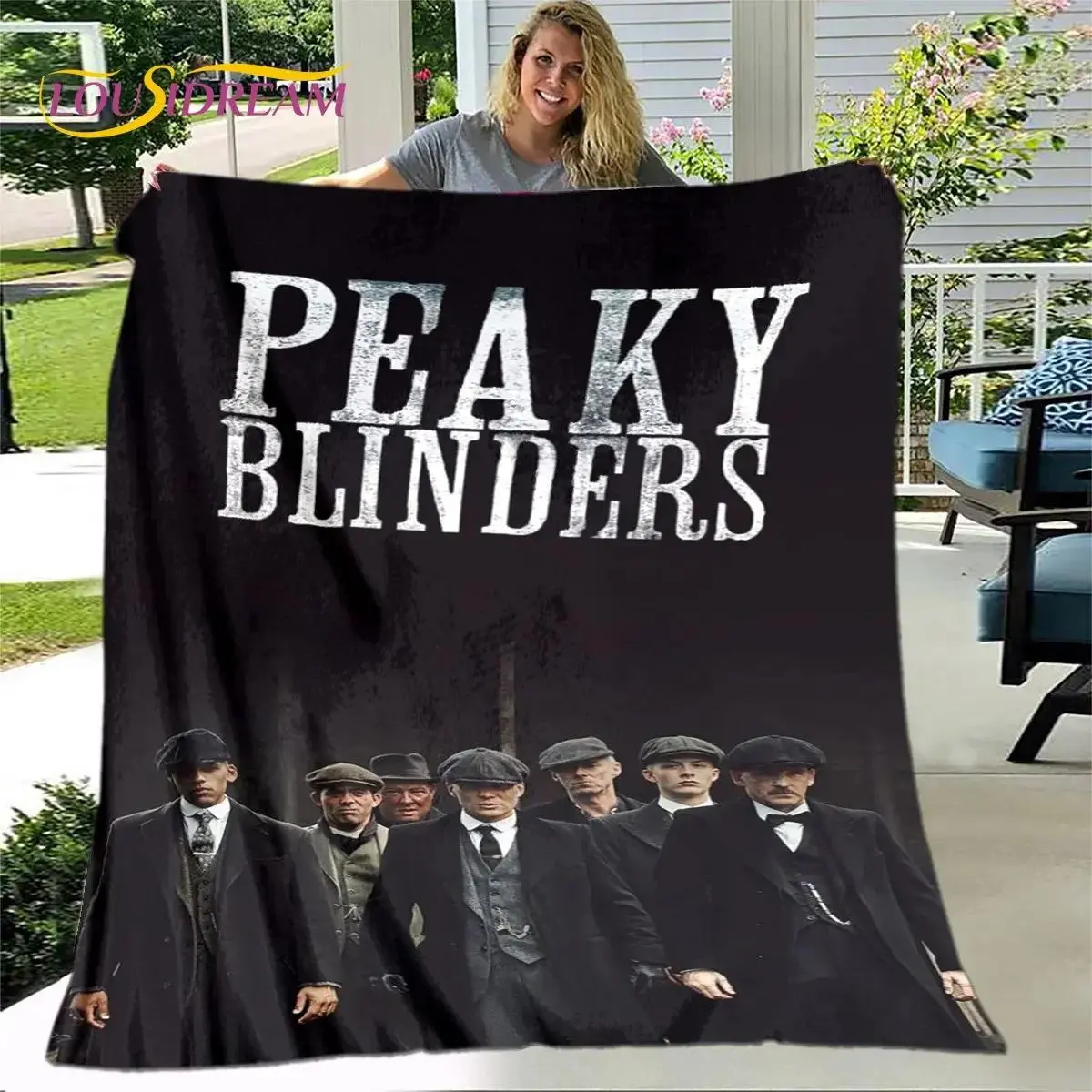 Peaky Blinders Tommy Shelby Flannel Blanket Soft Plush Throw Blanket for Living Room Bedroom Sofa Travel Gift