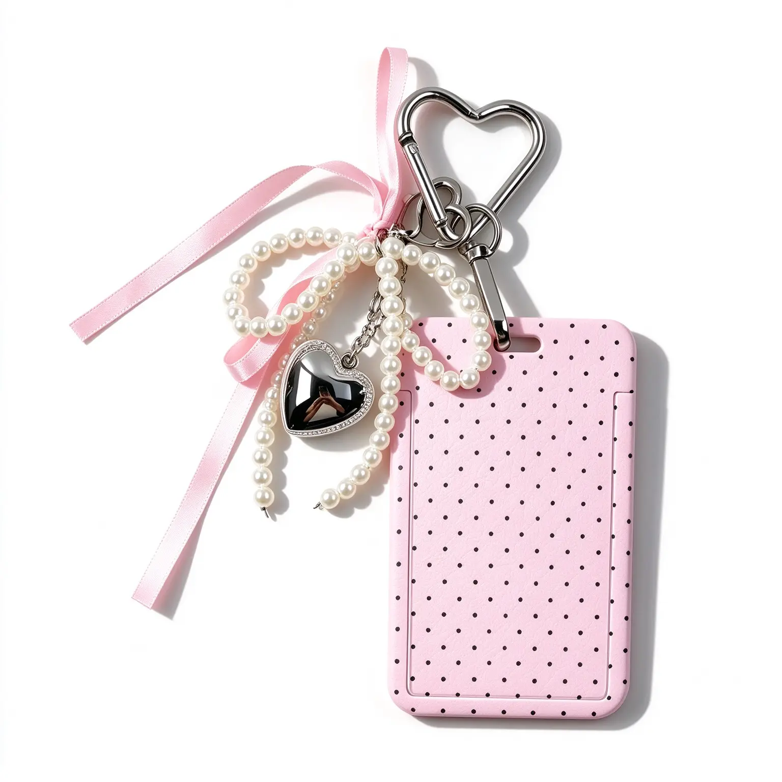 Polka Dot Bag Charm Keychain Pendant, Cute Keychains, Cute Accessory for Bags, Backpacks, Airline Tags and Wallets, Casual Style, Perfect Gift Idea