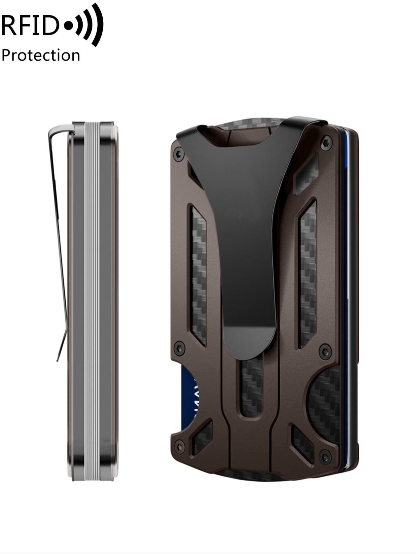 Father's Day Gifts, Men's Business Style Minimalist Wallet, Mens Wallet, Slim RFID Blocking Bifold Card Holder, Gifts for Men, Simple Style Plain Color Purses, Trendy Wallet for Daily Use, Accessories for Men