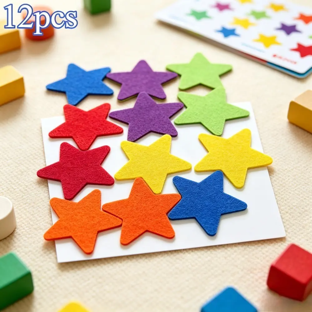 School and teaching supplies: Five pointed star carpet, magic tape, children's puzzle game, training, good helper, marking, positioning, mixed color