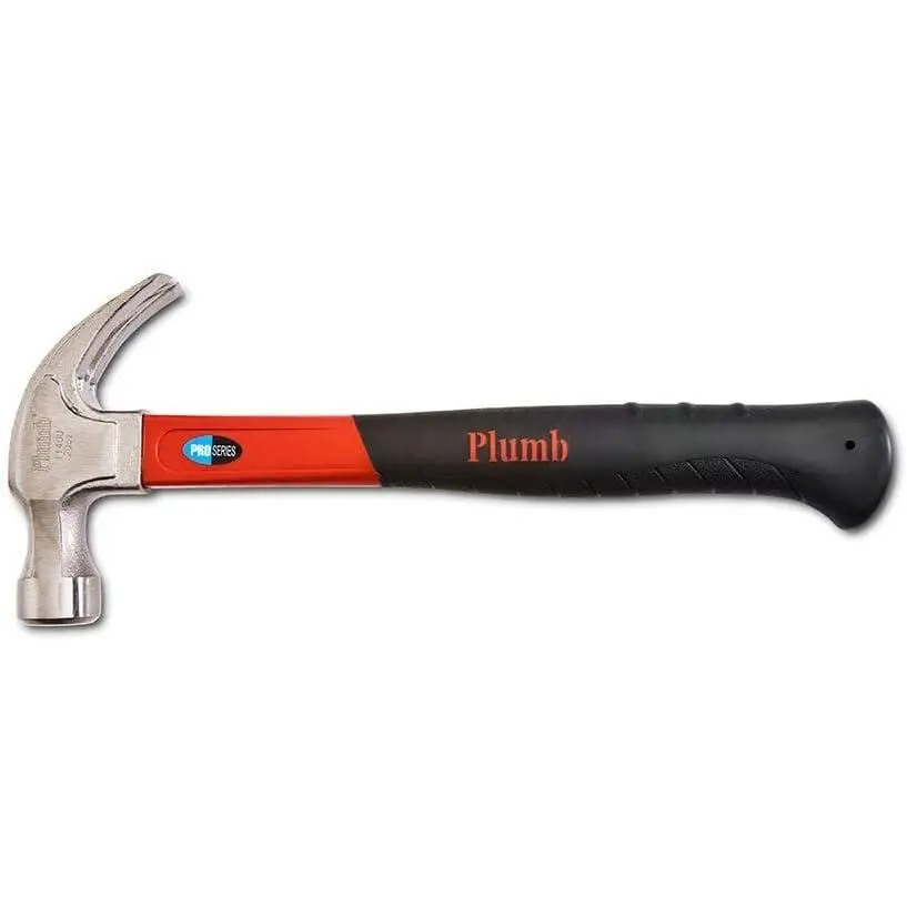 2026 Plumb 20 oz.Pro Series Curve Claw Hammer with Fiberglass Handle - 11400N