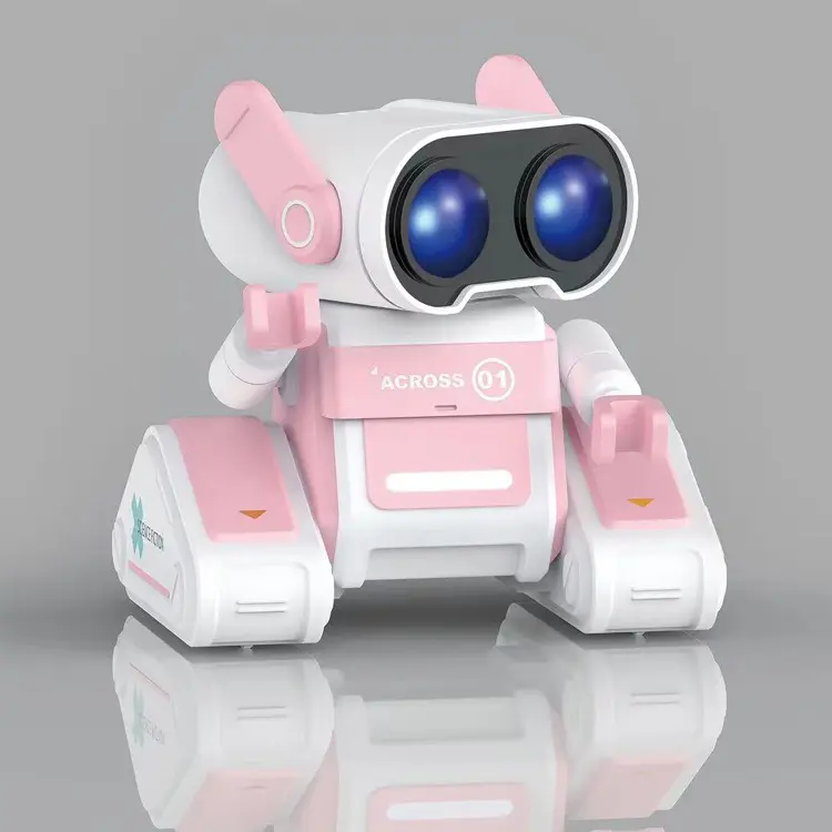 Remote Control Robot Toy With Light Sound Dance Function Educational Interactive Electric Toy For Boys Kids