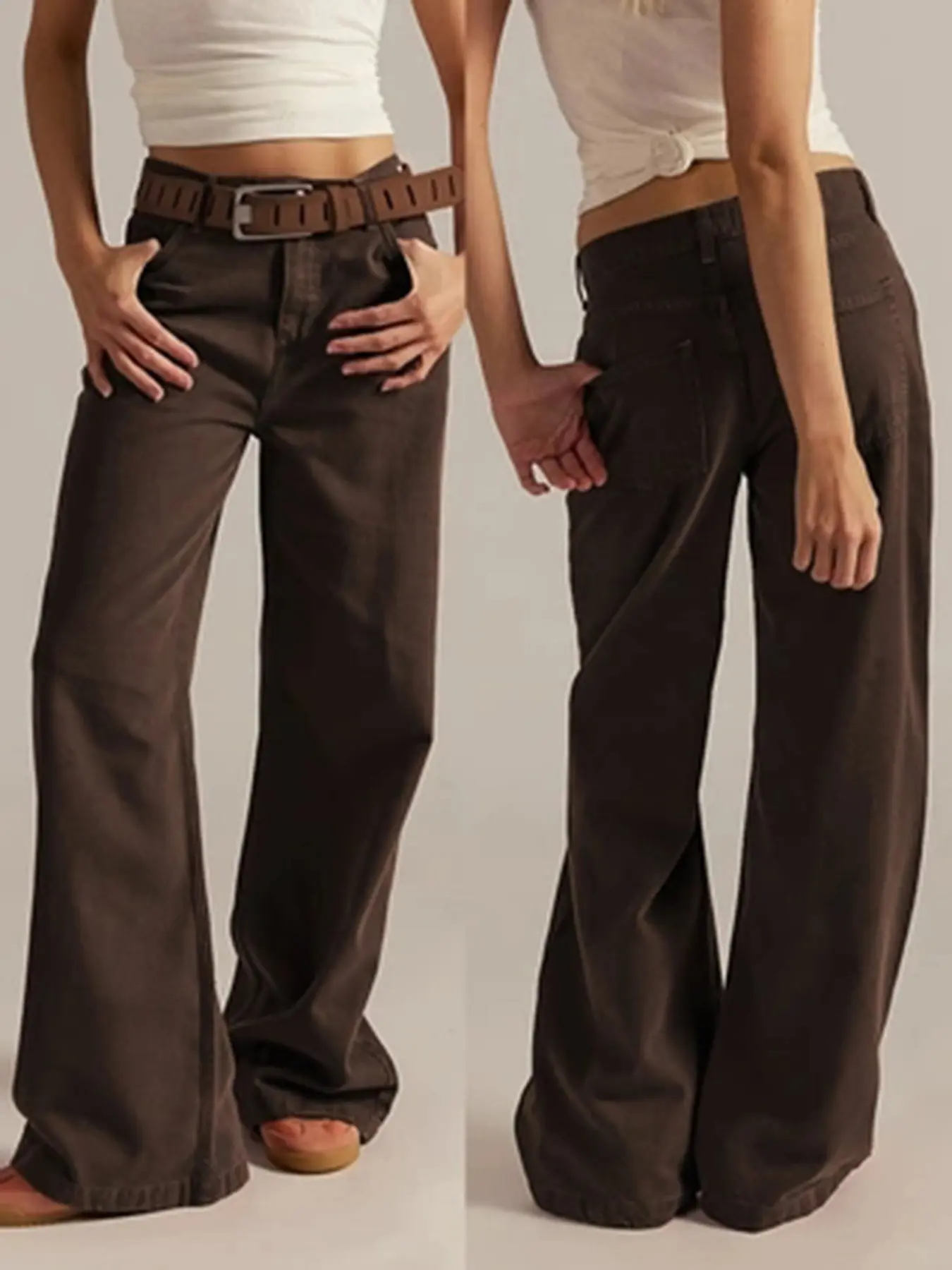 Women's Denim Jeans Pants, Elastic Waist, Daily Casual Wear, Comfortable Fit, Perfect for Everyday, Stylish and Practical