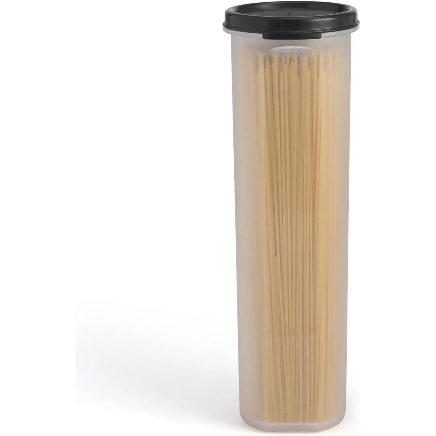 Tall Clear Spaghetti Pasta Container Storage With Lid.Multi-Purpose Kitchen Pantry Organization And  Storage For Noodles Beans Straws - Airtight Leakproof Spaghetti Keeper  37 oz.