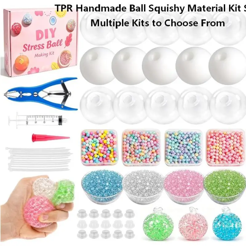 Toy DIY Kit with Accessories, Creative Small Toys, Handmade Stress Relief Ball, Contemporary Style, Bead Making Supplies