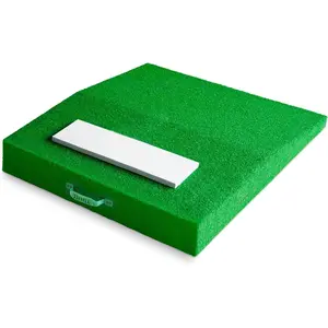 Portable Pitching Mound for Baseball Pitchers Mound with Pitching Rubber Anti-Fade Synthetic Turf Anti-Slip Base Backyard Practice Mound for Youth & Adult Pitchers 30 in Length 4 in Height