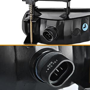 Nilight 1999 2000 2001 2002 Chevy Silverado 1500 2500 2001 2002 Chevy Silverado 3500 2000 2001 2002 2003 2004 2005 2006 Chevy Suburban Tahoe Amber Fog Light Assembly