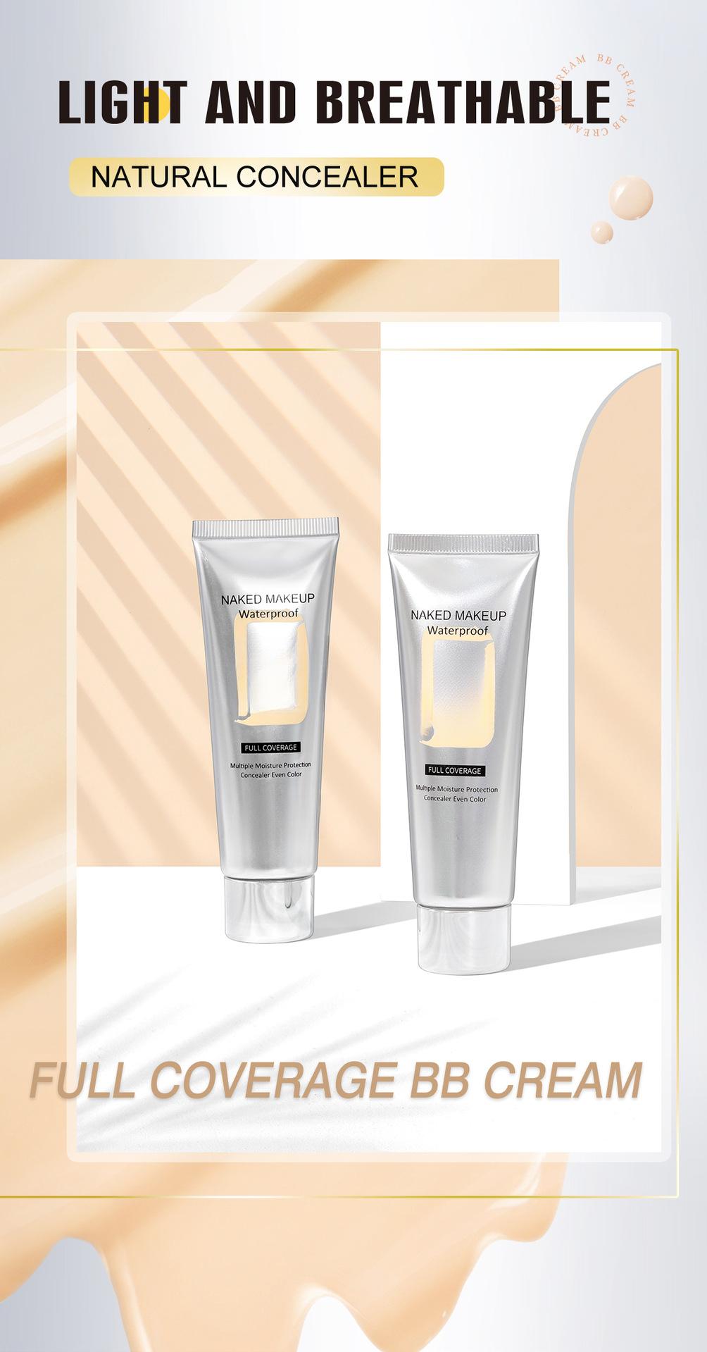 Natural concealer cream that doesn't cake, moisturizing and long-lasting foundation, available in stock