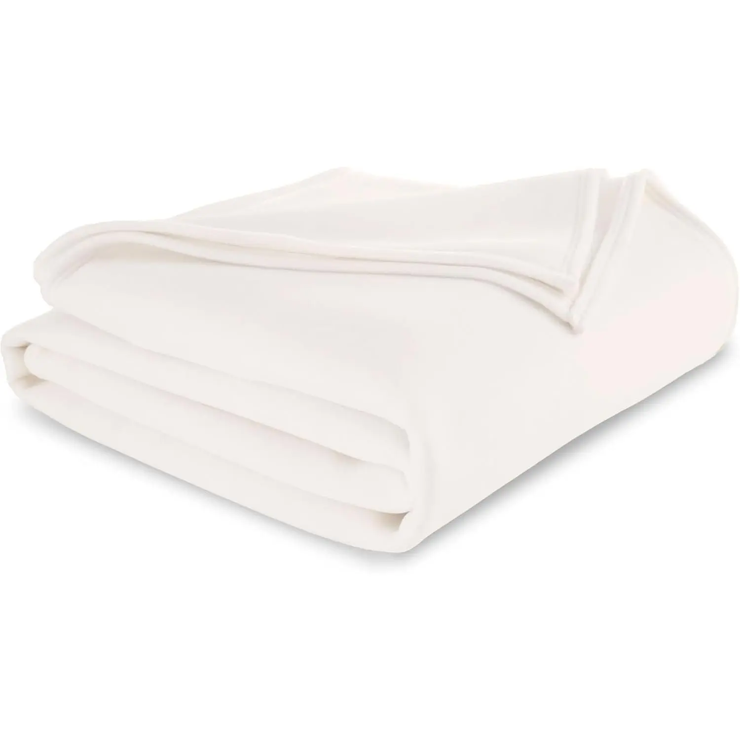 Queen Size Blanket - All Season Luxury Warm Micro plush Lightweight Thermal Fleece Blankets - Perfect For Couch Bed Sofa - Breathable Bed Blankets Queen Size - Hotel Quality (90x90 Inch, Ivory)