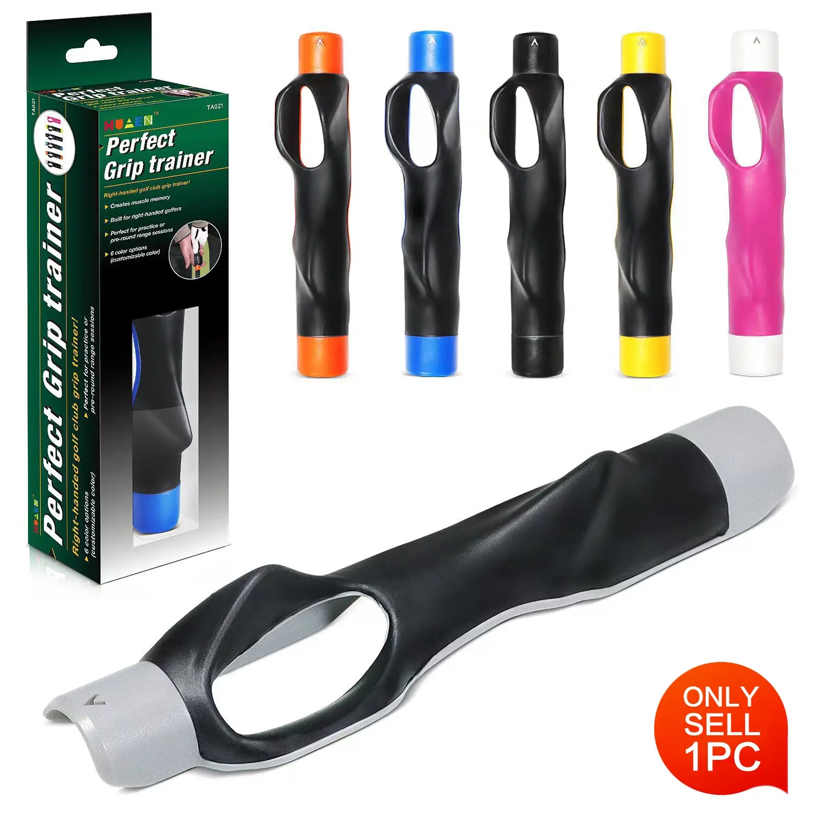New Golf Club Grip Corrector, Beginner Training Grip Sleeve, Indoor Outdoor Use, Hand Shape Correction, Essential Golf Accessory, Golf Training Aids, Golf Equipment, Golf Gear