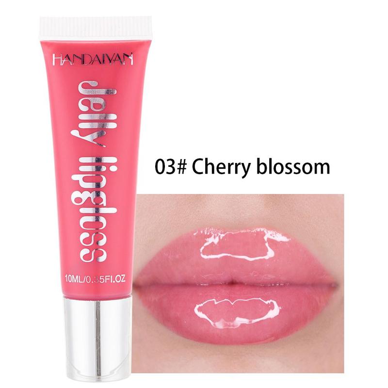 Moisturizing Lip Gloss, Candy Color Jelly Lip Stain, Hydrating Plumping Lipstick for Girls & Women