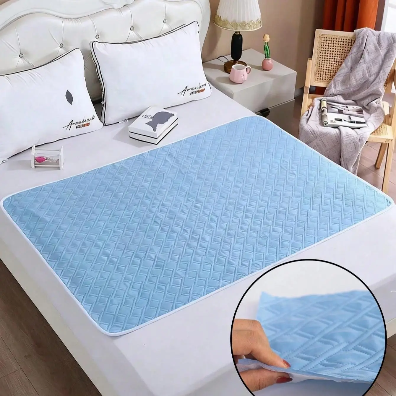 Washable Adult Incontinence Mattress, Leak-Proof, Waterproof, Non-Woven Material, Multiple Sizes & Colors, Easy Care, Home Essential