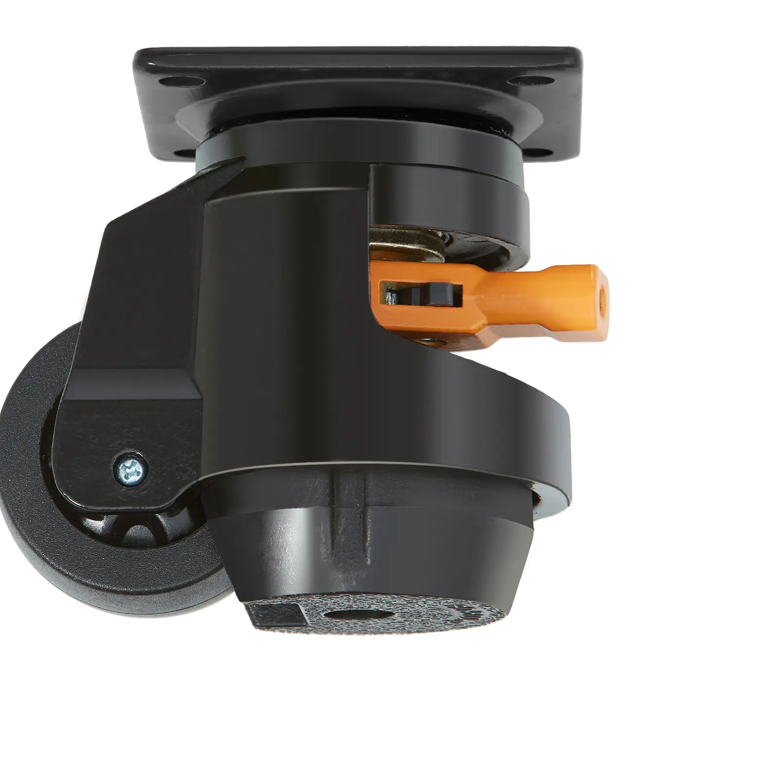 Leveling Casters Set of Total Heavy, 550 lbs / 250 kg Max Load Per Caster, Nylon Construction, 360 Degree Swivel Caster Wheels, Adjustable Casters with Feet for Workbench