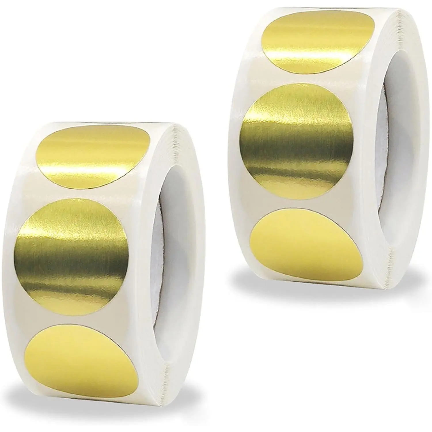 1 Inch  Dot Labels for Color Coding Round Envelope Seal Stickers 500 Per Roll (2 Rolls)
