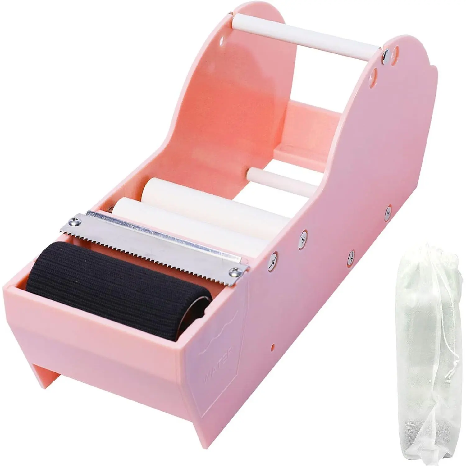 Water Activated Gummed Kraft Paper Tape Packaging Dispenser 3 Inch for Shipping, Carton and Box Sealing, Pink