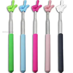 5 PCS Random Color School Teacher Pointer, Retractable Finger Pointer Tool, Retractable Classroom Mini Pointer, Ideal Classroom Teacher Supplies for Interactive Learning, Home OfficeDD22HomeCookJoy