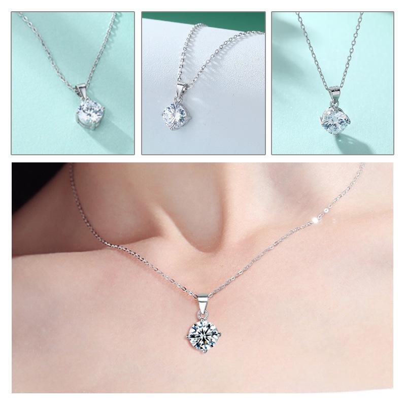 This is an exquisite set of 925 sterling silver jewelry.It includes a love ring with intertwined ribbons, earrings, and a three-pronged zircon necklace