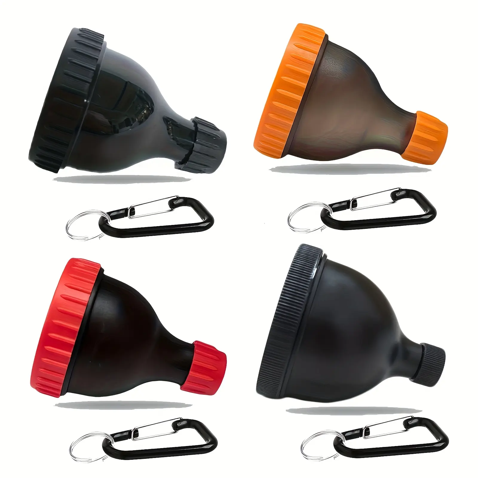 2pcs Protein Powder Container to Go Funnel-Mini Funnel with Keychain and Keyring, Water Bottle Funnel, Protein Funnel for Water Bottles & Shakers