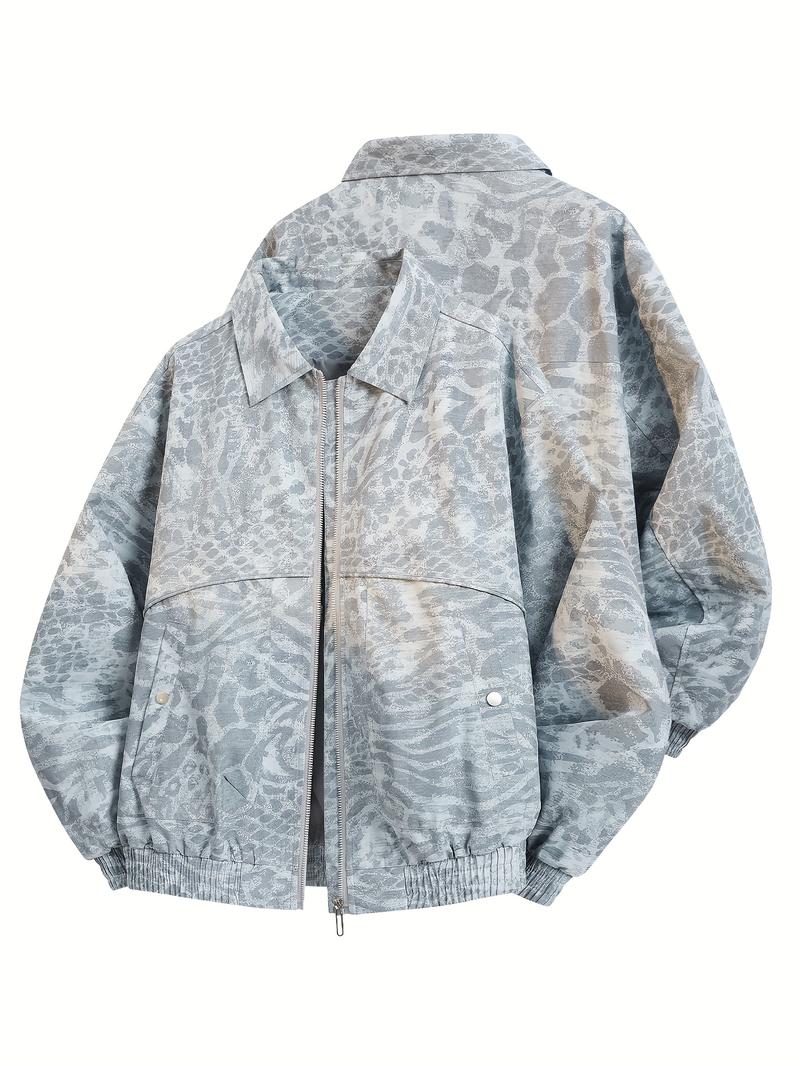 Men's and Women's Camouflage Jackets - Softshell Full Zip Outdoor Jacket with Collar, Green/Brown/Beige Camouflage Pattern, Machine Washable Winter and Fall Jacket for Hunting, Casual Style (Regular Fit)