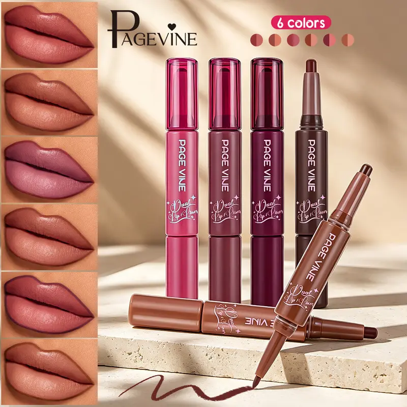 Lip Line Pen Smooth,delicate pen refill with dual headed cream formula for soft,blurred,matte,and silky lipstick that's easy to apply for everyday looks