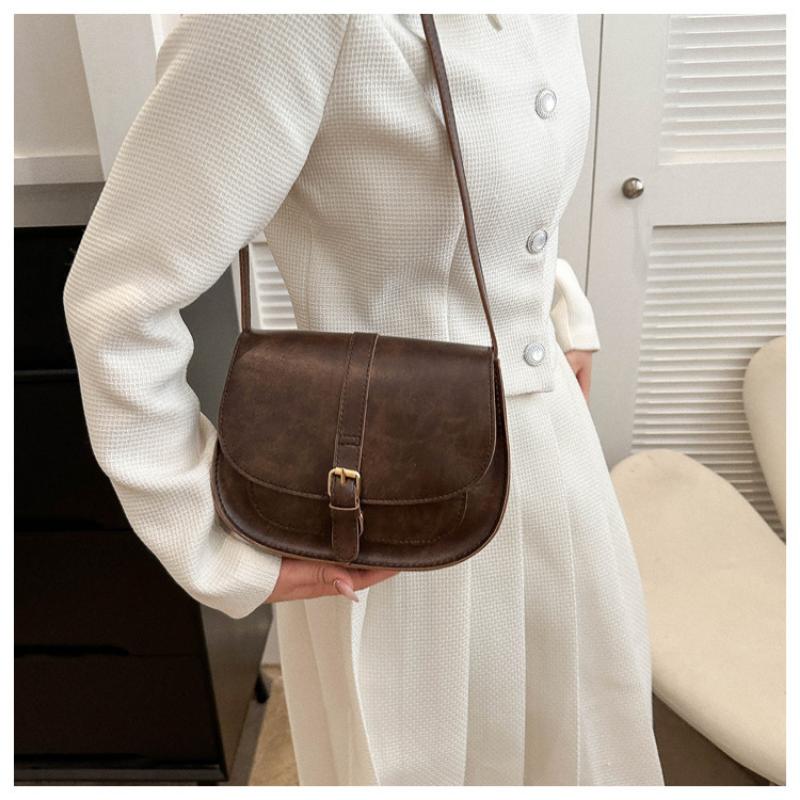 Today's Popular Bags, Simple Crossbody Bag, Casual Shoulder Underarm Saddle Bag